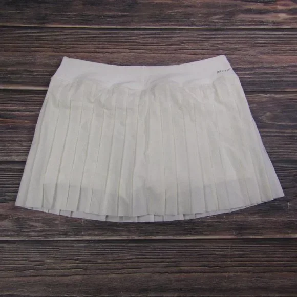 Nike Dri Fit NWT Large White Tennis Skort Skirt Athletic Sports - Picture 7 of 7